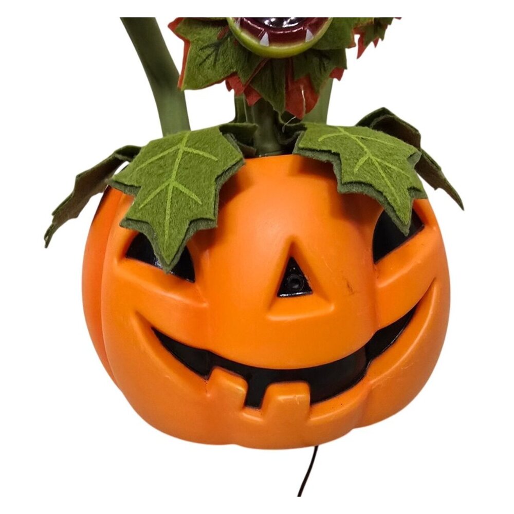 HYDE & EEK Gemmy Dances & Sings Pumpkin Carnivorous Plants Decoration - Picture 2 of 5